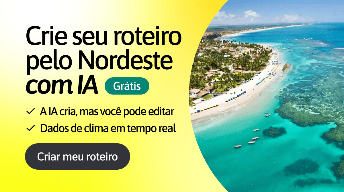 Crie seu roteiro pelo Nordeste com IA, grátis